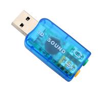 Zerone Adattatore Audio USB Esterno, USB2.0 3D 5.1 Canali Audio PC Scheda Audio Adattatore per Cuffie USB