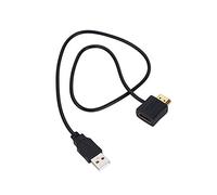 Zerone Adattatore HDMI, convertitore da HDMI maschio a HDMI femmina, con cavo di ricarica USB 2.0 da 50 cm