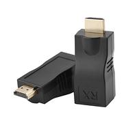 Zerone - Cavo di prolunga di rete da RJ45 a HDMI 1.4, 30 m su LAN Ethernet 5e/6 Cat. Supporto convertitore RJ45 HDMI Cat 3D 4K per HDTV HDPC STB (1 paio)