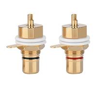 Zerone Connettore RCA Terminale RCA Placcato oro RCA Terminale da Pannello Femmina Presa Jack Terminale Audio Connettore