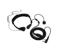 Zerone Gola Microfono Auricolare, Auricolare Tubo Trasparente PTT Auricolare Walkie Talkie Auricolare di Sicurezza Trasparente