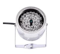 Zerone Illuminatore IR per Videocamera, 48 Illuminatori IR LED Luci IR Impermeabili Visione Notturna a Infrarossi per Telecamera CCTV di Sicurezza