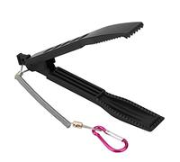Zerone Pinza per Pesce Impugnatura con Cinturino da Polso Impugnatura per Pesci Antiscivolo Morsetto per Pesci Portatile in Plastica per la Cattura del Pesce(Black)