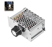 Zerone Regolatore di Tensione AC 4000W Regolatore di velocit¨¤ per Motore Elettrico Dimmer 220V, Regolatore Velocita Motori 220v per Motore a Spazzole