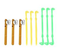 Zerone Set di Attrezzi per Legare i Chiodi Rapidi per la Pesca, 3PCS Attrezzo per i Nodi di Pesca per Rimuovere Gli Ami Loop Tyer & Disgorger per la Pesca a Mosca