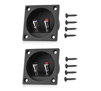 Zerone Speaker Terminal Box Push Molla Tipo 2 Binding Post Cavo Connettore Componenti Acustici (2 Pack)