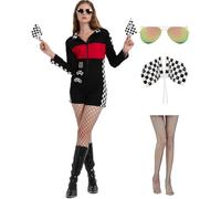 ZeroShop Costume sexy da donna per Halloween, da corsa, da donna, Talladega, per la notte, nero, Medium