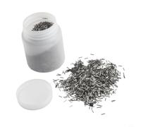Zeroupshop 1 kg di perni in acciaio inox 304 da 0,7 mm x 5 mm per bicchieri rotanti, resistenti alla ruggine, per lucidare parti metalliche e rimuovere sbavature negli angoli morti (0,8 × 7 mm)