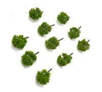 Zeroupshop 10 alberi modellini in plastica verde, 7 cm, 9 cm, per layout ferroviario in scala OO, scenari di guerra, paesaggi architettonici, accessori per migliorare il realismo a bordo pista (7 cm)