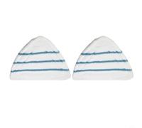 Zeroupshop 2 panni in microfibra di ricambio per pulitori a vapore CLEANmaxx, 30 x 20 cm, riutilizzabili, lavabili, per pulizia a secco e umido su pavimenti lisci e piastrelle, bianco
