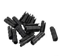 Zeroupshop 20 morsetti per pellicola per serra, per tubi da 19-33 mm, ABS e PC, clip per tunnel antiruggine per fissare reti di copertura in plastica sulla struttura del telaio del giardino, nero (20
