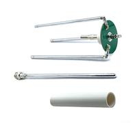 Zeroupshop 65-375MHz Per GP Antenna Trasmettitore BNC Q9 Antenna Telescopica, Per HAM Radio Ricetrasmettitore FM, Esterna Regolabile 4 Elementi, Gamma di Lunghezza 20Cm-1.1m Ricezione Efficiente