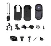 Zeroupshop Action camera portatile 1080P con display facile da usare e batteria integrata da 350 mAh per una registrazione estesa (nero)
