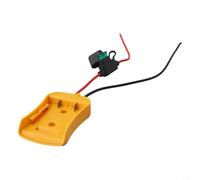 Zeroupshop Adattatore convertitore batteria da 18 V Kit di collegamento di alimentazione esterna per DeWalt Workshop Tools accessorio con protezione fusibile (con fusibile)