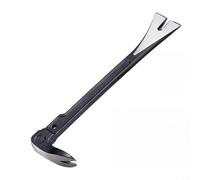 Zeroupshop Barra di leva a doppia testa in acciaio al carbonio resistente, martello industriale con impugnatura antiscivolo, resistente alla ruggine per piede di porco per operazioni di demolizione di