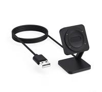 Zeroupshop Base di ricarica magnetica per orologio SUUNTO, 5 V 1 A, supporto di ricarica veloce con connessione sicura, ricambio compatto in ABS per casa e viaggi, nero