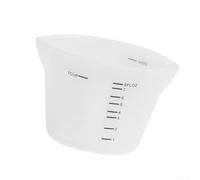 Zeroupshop Bicchieri di miscelazione in silicone traslucido, confezione da | silicone, resistente al calore da -40 a 230 °C, flessibile, infrangibile, sicuro per microonde e forno