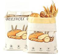 Zeroupshop Borsa per pane extra large in cera d'api, riutilizzabile, con cerniera, per pasta madre, pasticcini, frutta, verdura, 31,8 x 43,2 cm
