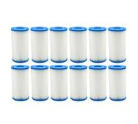 Zeroupshop Cartuccia filtro di ricambio per pompa da piscina per modelli Krystal Clear 28603EG 28637EG 28635EG per filtri dell'acqua Intex tipo A o C (12 pezzi)
