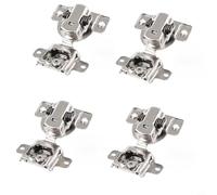 Zeroupshop Cerniera a scomparsa con apertura verso l'interno con smorzamento idraulico silenzioso, molla in acciaio laminato a freddo regolabile per una chiusura liscia e silenziosa della porta