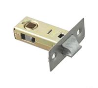 Zeroupshop Chiavistello tubolare a mortasa per porte interne, piastra frontale piatta reversibile, in lega di zinco, chiusura a molla compatibile con leve per porte non sospese, 30 mm, 35 mm, 40 mm