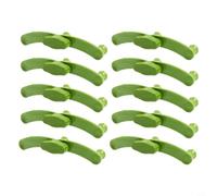 Zeroupshop Confezione da 10 spargitori di rami regolabili in plastica verde per alberi da frutto, bonsai, giardino, supporto per piante da allenamento per coltivare all'aperto