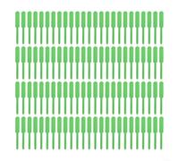 Zeroupshop Confezione da 100 etichette per piante, 12 x 1,5 cm, impermeabili, in plastica, per vivaio, fiori succulenti, pennarelli riutilizzabili per fai da te, con superficie liscia (verde)