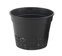 Zeroupshop Confezione da 12 vasi a rete idroponica, cestini in plastica da 15 cm, per colture senza suolo, secchi per radici scanalate con ampia apertura per ciottoli di argilla, lana di roccia e