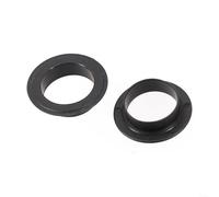 Zeroupshop Confezione da 2 coperture protettive per cuscinetti del movimento centrale, installazione manuale a pressione, per albero motore da 24 mm, guarnizioni in plastica 36,5 x 25 x 24 mm, nero