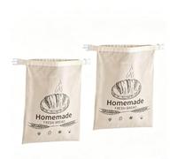Zeroupshop Confezione da 2 sacchetti riutilizzabili in cera d'api con cerniera, sacchetti per pagnotta in lino lavabili per mantenere freschi pane, frutta e verdura, ecologici, 32 x 43 cm