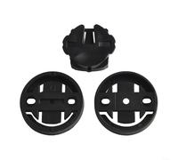 Zeroupshop Confezione da 3 supporti per computer da bicicletta, compatibili con computer Garmin e GPS, staffa in plastica nera, per cronometro