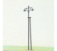 Zeroupshop Confezione da 4 luci a LED in scala HO, pali per lampioni stradali in metallo, per modellismo, treno, stazioni ferroviarie, layout OO Gauge 3V DC con resistenze per 9V-16V uso verniciato (A
