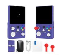 Zeroupshop Console di gioco portatile retrò per giochi arcade, WiFi integrato per giochi online e download di giochi, con custodia, protezione schermo cavo dati, joystick extra (viola)