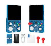 Zeroupshop Console di gioco portatile retrò per giochi arcade, WiFi integrato per giochi online e download di giochi, con custodia, protezione schermo cavo dati, joystick extra (blu)