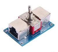 Zeroupshop Controllo manuale per switch di rete RJ45, per cavo a doppino intrecciato, selettore di linea di rete ABS compatto, per router per ufficio per gestione accessi, 48,8x30x15mm