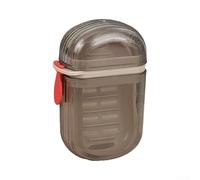 Zeroupshop Coperchio sicuro di plastica grigio pp della cassa del sapone di | Materiale rigido PP e PET, costruzione robusta, uso duraturo, resistente alla rottura, supporto affidabile