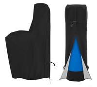 Zeroupshop Copertura per addolcitore d'acqua, impermeabile, antipolvere, in tessuto Oxford, con resistenza ai raggi UV e coulisse regolabile, per esterni, per sistemi da 162 x 100 x 40 cm (420D)