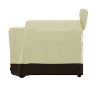 Zeroupshop Copertura protettiva impermeabile per barbecue, in tessuto Oxford 420D, con cuciture doppie, per inverno, neve, estate, protezione UV (beige e caffè)