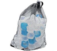 Zeroupshop Cubetti di ghiaccio riutilizzabili in plastica di varie forme, in polietilene robusto, per bevande, feste, bar, uso domestico, confezione sfusa nera con borsa a rete