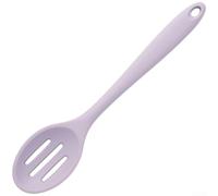 Zeroupshop Cucchiaio da minestra in silicone, con punta morbida, per l'alimentazione dei bambini, antigraffio, con manico lungo, resistente al calore, per uso quotidiano, viola (colino viola)