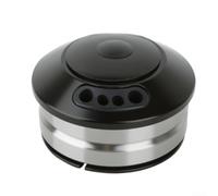Zeroupshop Cuffia 52 x 52 mm cuscinetto sigillato con passaggio interno del cavo, lega di alluminio 6061 per forcella della bici Set per tubi sterzo dritti da 28,6 mm e 39,8 mm, nero (B)