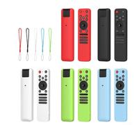 Zeroupshop Custodia in silicone per telecomando LG MR25GA, custodia protettiva antiurto e antiscivolo, con cordino per TV serie 2025 C5/B5/G5/M5, guscio morbido leggero (bianco)