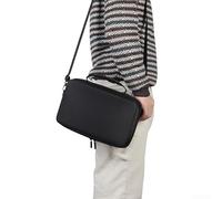 Zeroupshop Custodia rigida in EVA a lunga durata per altoparlante Marshall Kilburn III con tracolla e fibbia in metallo, scatola da viaggio nera 29 x 18 x 16 cm