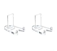 zeroupshop Espositore per Piatti Acrilico Antiscivolo 9x12cm e 11x17cm(L) | Misure per S e L incluse, base antiscivolo, visione per chiara, per cucina e sala, per montaggio immediato