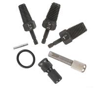 Zeroupshop Estrattore a vite per rubinetto in metallo Kit di strumenti di rimozione bulloni rotti per tubi dell'acqua da 1/2 3/4 da 1 pollice Lavori idraulici con trapano a mano al litio trapano