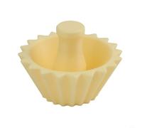 Zeroupshop Fermo a forma di filtro da caffè per origami, per filtro PETG con 20 costole, supporto ausiliario trasparente per una vestibilità sicura e una migliore produzione di birra (beige)