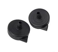 Zeroupshop Filtro dell'aria in plastica da 16 mm, per compressore d'aria a pistone, parti pneumatiche filettate maschio 3/8PT per ridurre il rumore, 2 pezzi, nero