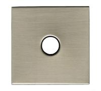 Zeroupshop Flangia decorativa per bagno e doccia, diametro 8,9 cm, in acciaio inox, grande accessorio per vasca da bagno, facile da installare, design senza manutenzione (spazzolato)