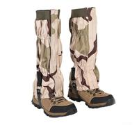 Zeroupshop Ghette impermeabili per gambe da trekking, antigraffio, resistenti agli strappi, con fibbia regolabile, vestibilità elastica, leggere, per caccia, pesca, trekking, 40 cm (bosco giallo)