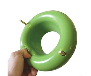 Zeroupshop Guarnizione WC senza cera, guarnizione in plastica a prova di perdite per una facile installazione, flangia rotonda verde di ricambio adatta alla maggior parte dei WC standard, dimensioni
